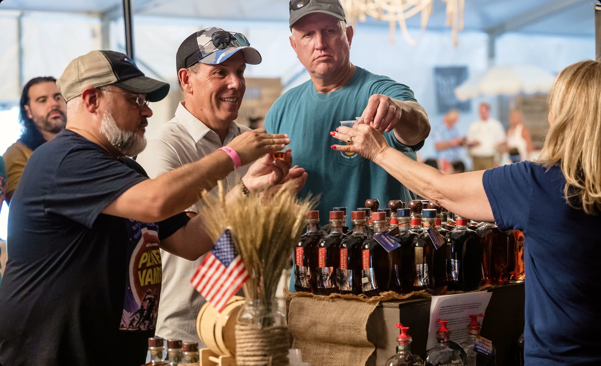 Premium spirit brands on display at Hoochenanny Festival's World of Whiskey