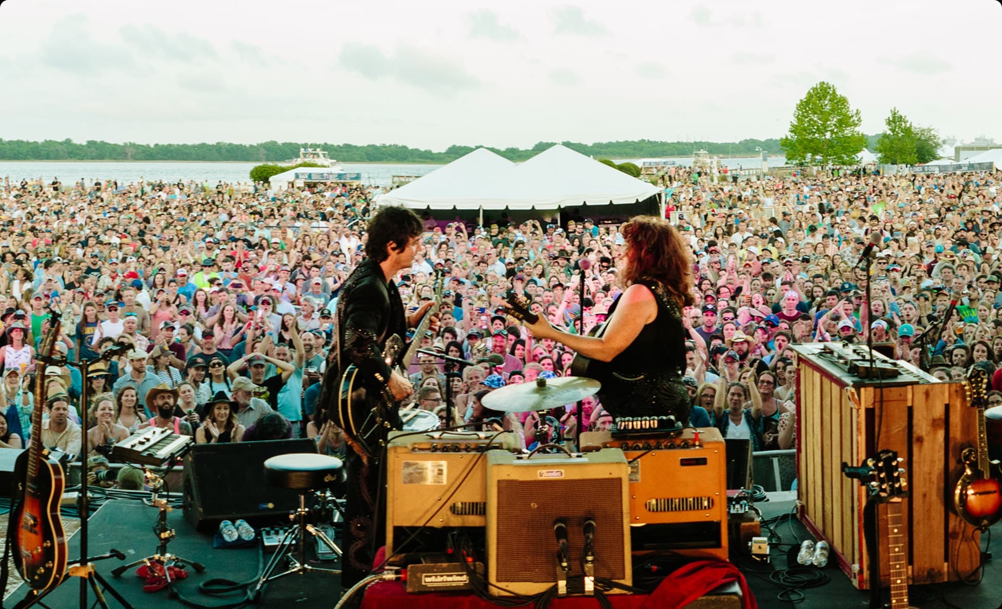 Shovels & Rope perform to a packed riverside crowd at Big Ears Festival
